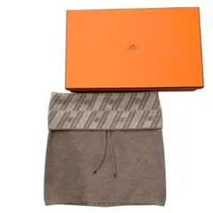 HERMES リバーシブルカラー ネックウォーマー ブラウン レディースマフラーのサムネイル