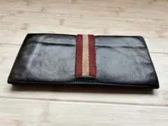 BALLY 長財布 レザー トレインストライプ ブラックのサムネイル