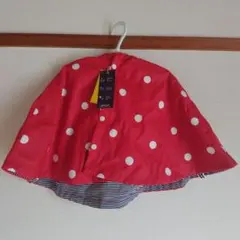 プチバトー　赤☓ドット　レインポンチョ　新品未使用