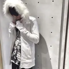 Civarize ホワイト ファー フーディーパーカー archive V系のサムネイル