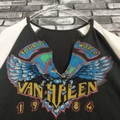 ヴァンヘイレン 84年ツアー復刻 バンドtシャツ バンT バンt イーグル