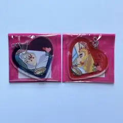 18点】 鬼滅の刃 キメツ学園 ハート形チャーム ハート型缶バッジ ミニ