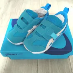 asics キッズ スニーカー スクスク ブルー 16cm