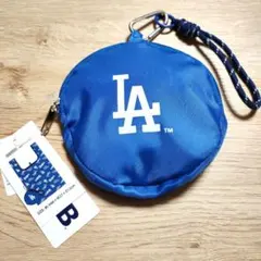 MLB ドジャース　エコバッグ ポーチ付き　メジャーリーグ　大谷翔平のサムネイル