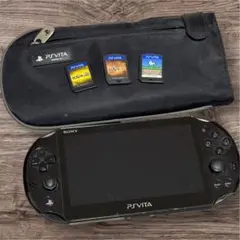 SONY PS Vita 本体 ブラック　ケース・ソフト3本付