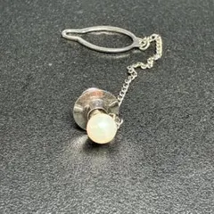 本真珠 タイタック ピンブローチ 6mm パール ネクタイピン 冠婚葬祭 スーツのサムネイル