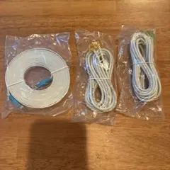 LANケーブル 3本セット RJ-45 ホワイト