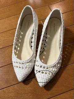 AU BANNISTER メッシュパンプス　白　38 24cmのサムネイル