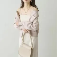 natural couture キャミワンピース ホワイト Fサイズのサムネイル