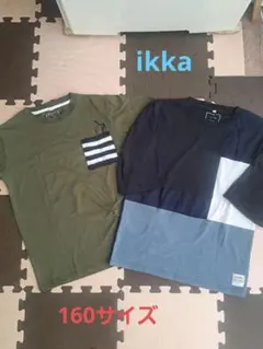 ikka 半袖&七分袖 2枚セット 160サイズのサムネイル