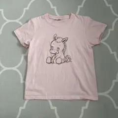 那須ファーム　サブレちゃん　半袖Tシャツ　ピンク　150cm