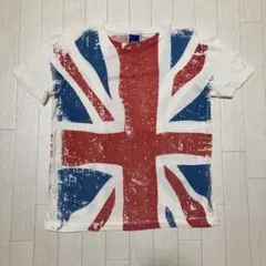 古着　ユニオンジャック　Tシャツ　両面　生成り　国旗　イギリス