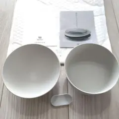 【新品】ARAS③　 お茶碗　汁碗　箸置　ホワイト　セットのサムネイル