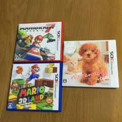 3DS nintendogs+cats マリオ3Dランド マリオカート7