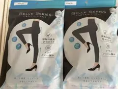 BELLE SERIES リブ着圧レギンス クールタイプ ブラック 3XL ２着のサムネイル