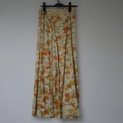 タグ付き未使用】竹田嘉兵衛商店 有松絞り スカート 藍色 綿100% 裏地 