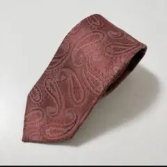 ユナイテッドアローズ ペイズリータイ ネクタイ オレンジ系 美品