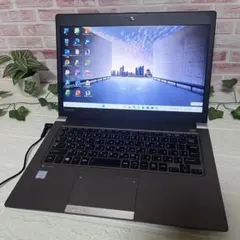 ★東芝中古 SSD128GB メモリ8GB★R63/F カメラ ノートPC51のサムネイル