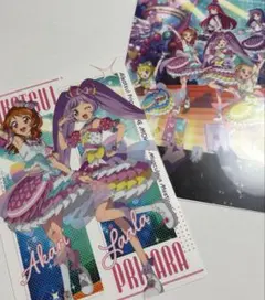【美品】アイカツ×プリパラ クリアビジュアルポスター ２枚