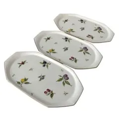 MM5917 Noritake ノリタケ 大皿 八角 プレート 平皿 3枚セット