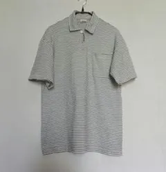 Letroyes ルトロワ フランス製 コットンニットポロ メンズM グレ系