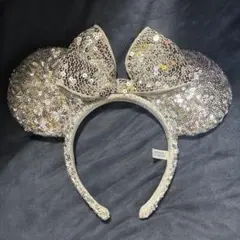 シルバースパンコール ミニーマウスカチューシャ