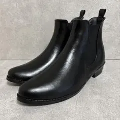 【新品】 オリエンタルトラフィック レインショートブーツ サイドゴア 黒 24