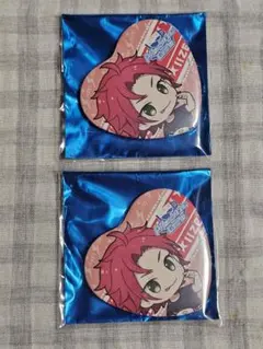 プリパラ　アサヒ　ハート缶バッジ