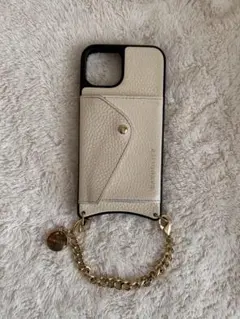 BANDOLIER iPhone14 ケース カード収納付き アイボリー