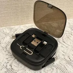トラベルケーブルアダプターボックスオーガナイザーケース多機能データ