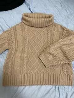 INGNI ベージュ タートルネック ニットセーター