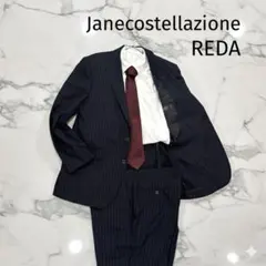 ジャンコステラッツォーネ　REDA スーツセットアップ　ネイビー　大きいサイズ