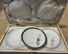 【未使用】香蘭社 花柄皿 5枚セット