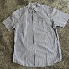 UNIQLO ストライプ 半袖シャツ Mサイズ