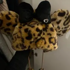 ミニーちゃん ヒョウ柄ファンキャップ