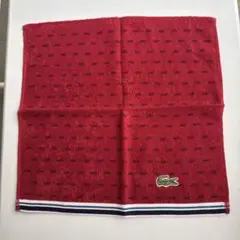 LACOSTE レッド タオルハンカチ Lサイズ 2505G175