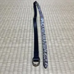 UNITED TOKYO (ユナイテッドトーキョー)黒　ヘビ柄　レザーベルト