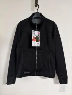 ジャケット パーカー ブルゾン アウター ストレッチ 黒 防風 作業着 L