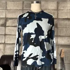 Adidas 迷彩　ロンT カモフラ　ストリート　スポーツミックス　アディダス