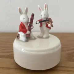 陶器　うさぎのオルゴール　月光　音出し確認済み
