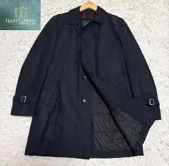 Henry Cotton's ステンカラーコート　ネイビー　50