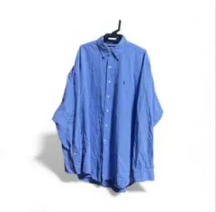 あ*様 Ralph Lauren Blake XL 青チェックシャツ