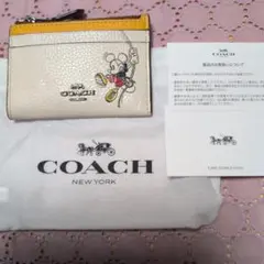 COACH　 ディズニー　ミッキーマウス 　パスケース