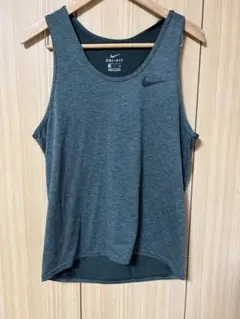 NIKE DRI-FIT タンクトップ　メンズ S グレー