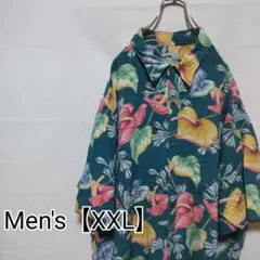 P131【US輸入】Reyn Spooner　アロハシャツ【メンズXXL】総柄のサムネイル