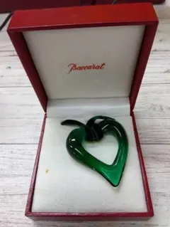 BACCARAT バカラ オープンハート クリスタルガラス アクセサリー
