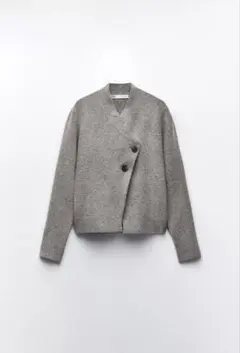 ZARA ニットラップカーディガン Ｍ
