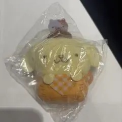 サンリオ　バスケットおくるみマスコット　ポムポムプリン