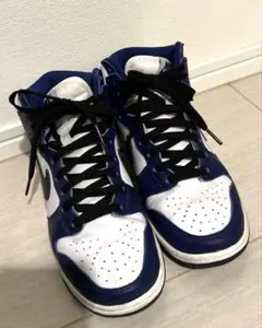 【美品】NikeDUNK ハイカットスニーカー ディープロイヤルブルー ダンク