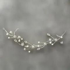 ヘッドドレス パール クリスタル
